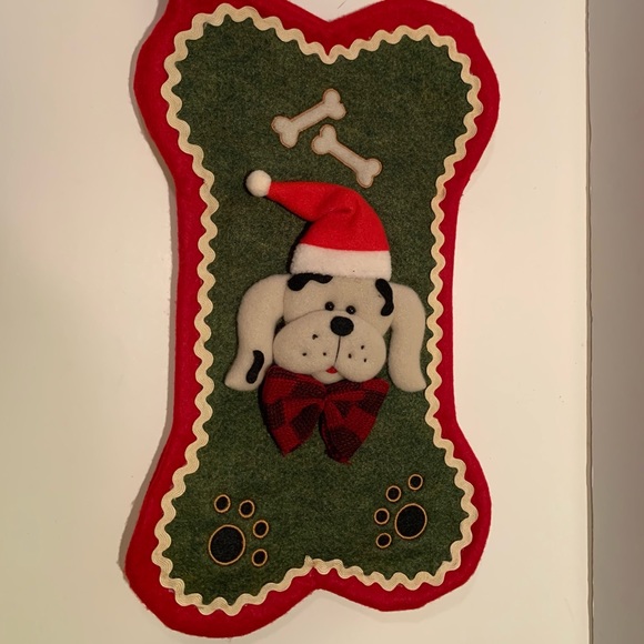 HOLIDAY DOG STOCKING. - Picture 1 of 8